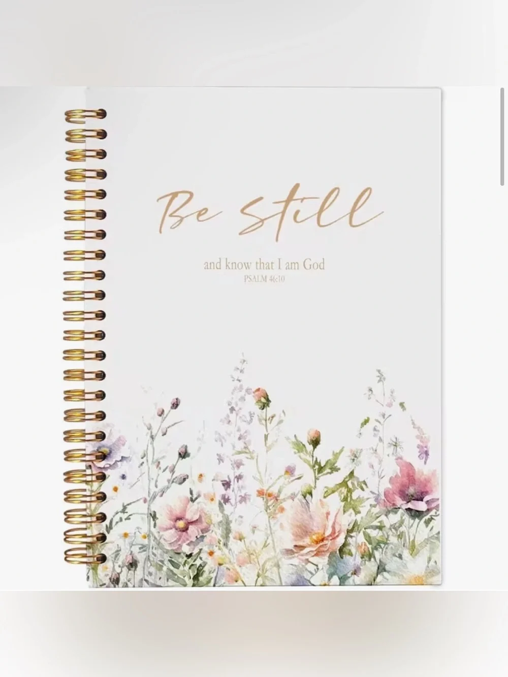Be Still Floral Spiral Journal - Picture 1 of 7